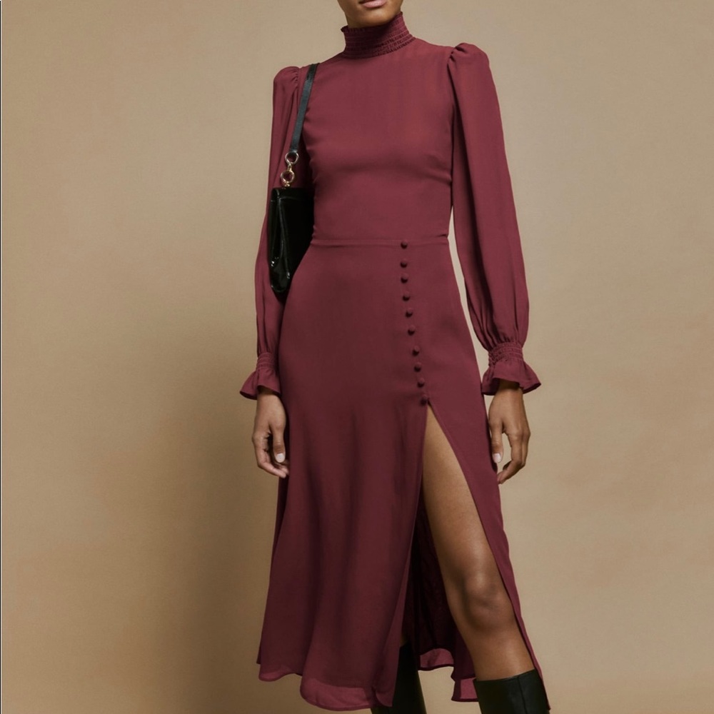 Reformation Stevie Dress - Plum